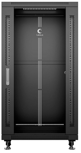 Шкаф напольный 19", 22U Cabeus SH-05C-22U60/60-BK 552680