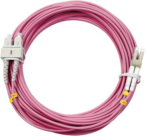 Патч-корд волоконно-оптический Cabeus FOP-50-OM4-LC-SC-20m 728644