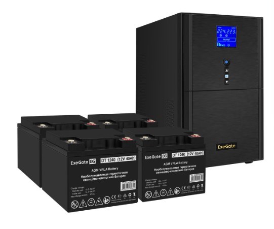 Комплект  Exegate SineTower SZ-5000.LCD.AVR.2SH.1C13.T.RJ.USB 1118290