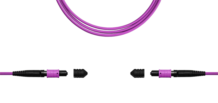 Волоконно-оптическая сборка 50/125, 12 волокон TELCORD ШОС-3.0-12-MPO/U(f)-MPO/U(f)-B-MM504-3м-LSZH-MG 1097882