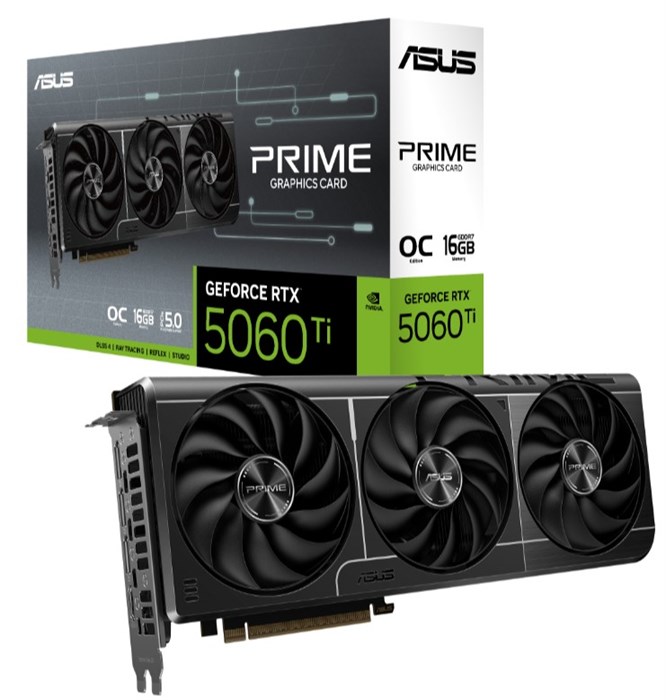 Видеокарта ASUS GeForce RTX 5060 TI PRIME OC (PRIME-RTX5060TI-O16G) 1205249