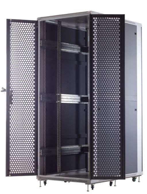 Шкаф напольный 19", 42U SNR SNR-TFC-428010-CPDP-G-SF 1128664