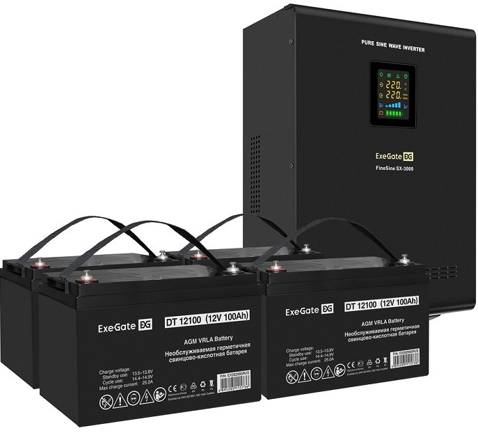 Комплект  Exegate FineSine SX-3000.LCD.AVR.2SH.T 1118453