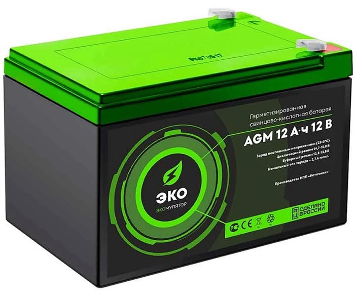 Батарея аккумуляторная  Источник ЭКО ЭКО 12-12 1111491