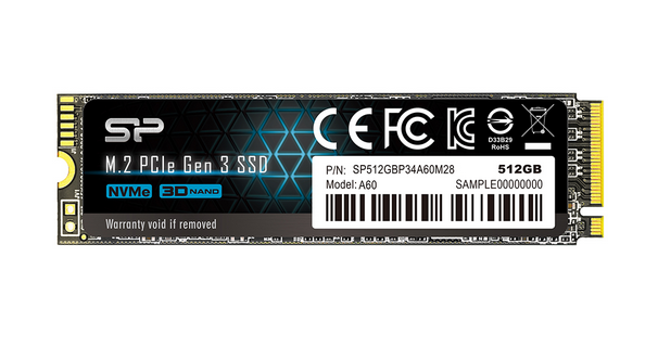 Накопитель SSD M.2 2280 Silicon Power SP512GBP34A60M28 512 ГБ 734089