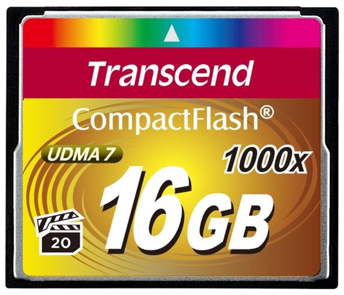 Карта памяти CompactFlash 16GB Transcend TS16GCF1000 342401