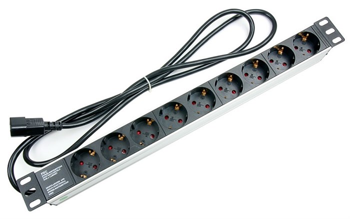 Блок розеток 19", 9 розеток Cabeus PDU-9P-2IEC 513174