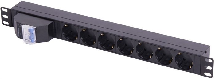 Блок розеток 19", 7 розеток TLK TLK-RSC07-MD-04-BK 596183