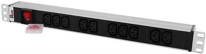 Блок розеток 19", 12 розеток ЦМО R-10-12C13-V-440-1.8 971893