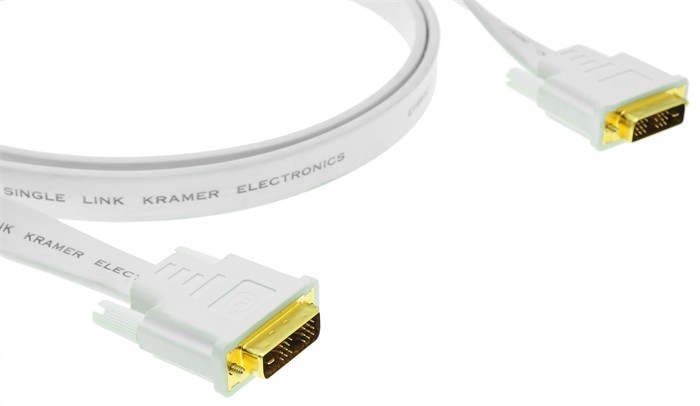 Кабель интерфейсный DVI-DVI Kramer C-DM/DM/FLAT(W)-3 602038