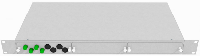 Кросс оптический стоечный  TopLAN КРС-Top-1U-04FC/A-OS2-GY 649046