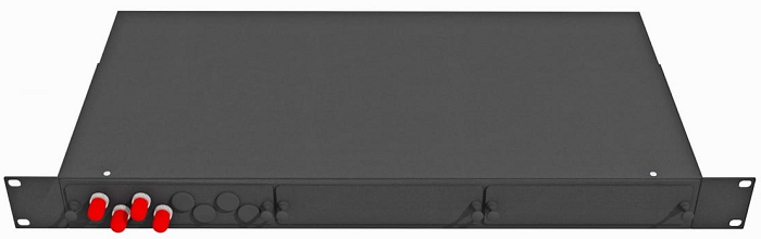 Кросс оптический стоечный  TopLAN КРС-Top-1U-04ST/U-OS2-BK 649060