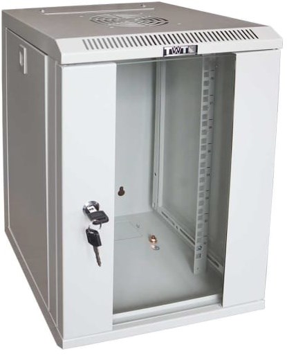Шкаф настенный 19", 6U TWT TWT-CBW10G-6U-3x3-GY 1079326