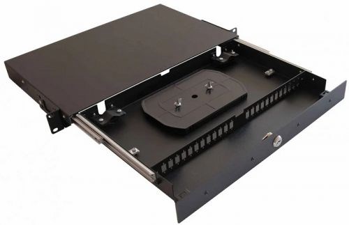 Кросс оптический стоечный 19" выдвижной 1U TELCORD КСв-24-1U 24-SC/MM-24-SC/UPC-MM50(OM3)-1-КУ-BK 806511