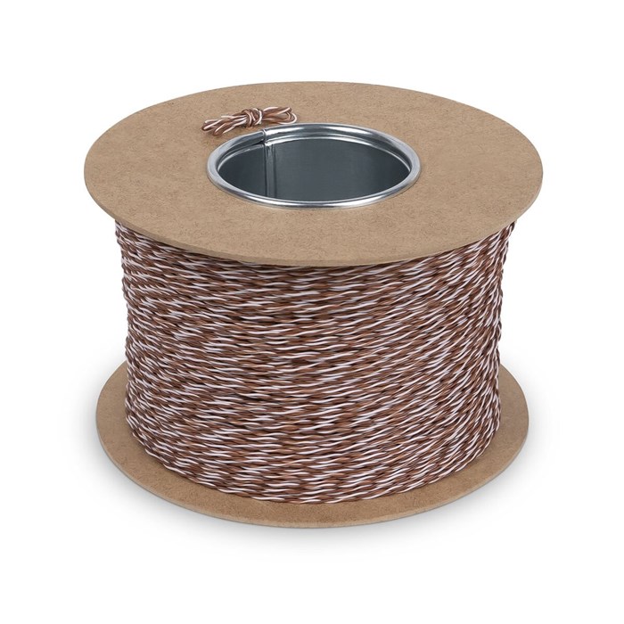 Кабель витая пара U/UTP 5e кат. 1 пара Cabeus UTP-1P-Cat.5e-SOLID-CROSS-500-BR 1037415