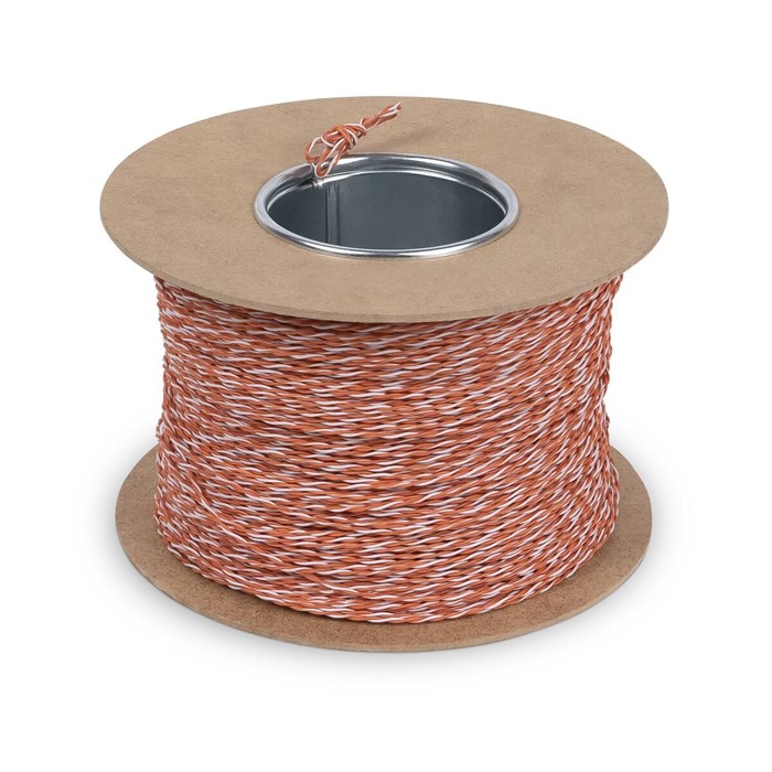 Кабель витая пара U/UTP 5e кат. 1 пара Cabeus UTP-1P-Cat.5e-SOLID-CROSS-500-OR 1037414