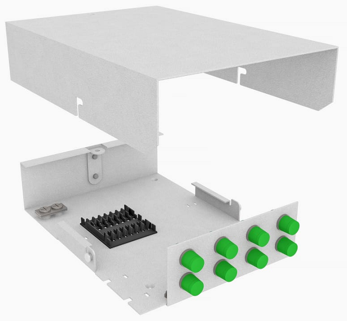 Кросс оптический настенный  TopLAN КРНМ-Top-08FC/A-OS2-GY 649254