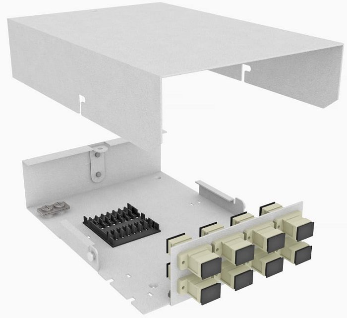 Кросс оптический настенный  TopLAN КРНМ-Top-08SC/U-OM2-GY 649260