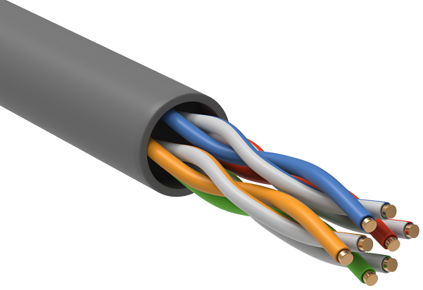 Кабель витая пара U/UTP 5e кат. 4 пары ITK LC1-C5E04-111-100 716862