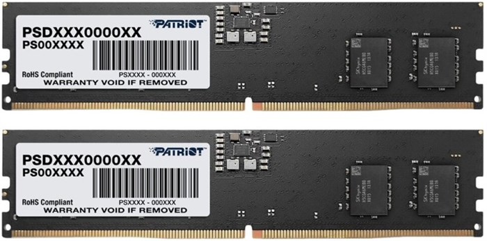 Модуль памяти DDR5 16GB (2*8GB) Patriot Memory PSD516G4800K 948599
