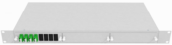 Кросс оптический стоечный  TopLAN КРС-Top-1U-08LC/A-OS2-GY 649110