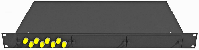 Кросс оптический стоечный  TopLAN КРС-Top-1U-08ST/U-OM2-BK 649119