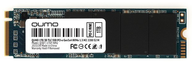Накопитель SSD M.2 2280 Qumo Q3DT-1TSY-NM2 1024 ГБ 1119432