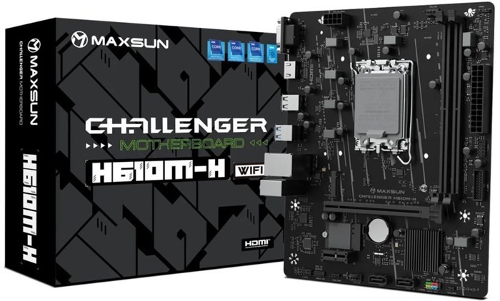 Материнская плата mATX MAXSUN MS-Challenger H610M-H V1 WIFI 1229790