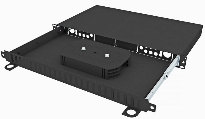 Кросс оптический стоечный  TopLAN КРСв-Top-1U-08DSC/QLC-BK 649170