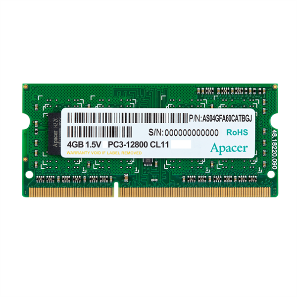 Модуль памяти SODIMM DDR3 4GB Apacer DS.04G2K.KAM 694800