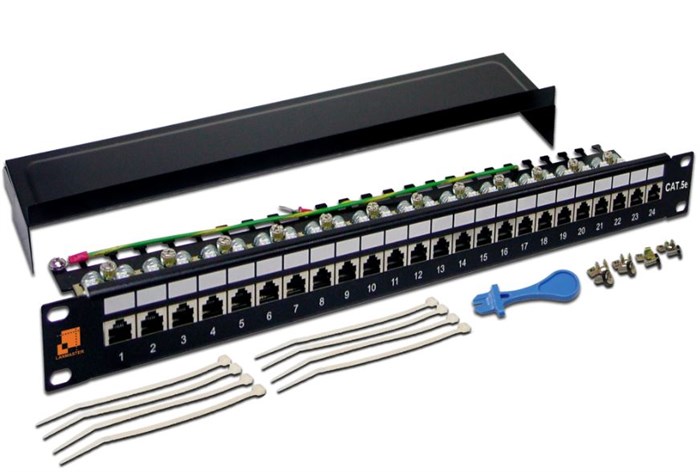 Патч-панель 19", 24xRJ45, FTP, Кат. 5е Lanmaster LAN-PPL24S5E 296059