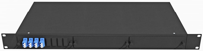 Кросс оптический стоечный 19" выдвижной 1U TopLAN КРСв-Top-1U-08LC/U-OS2-BK 763313