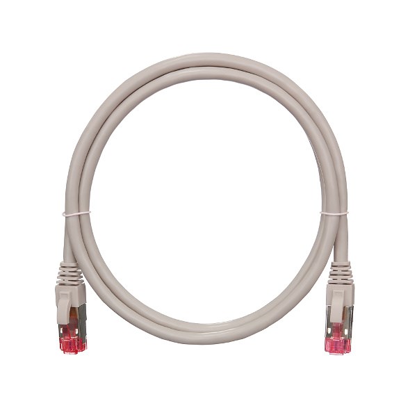 Кабель патч-корд S/FTP 6А кат. 1м NikoMax NMC-PC4SA55B-010-C-GY 404314