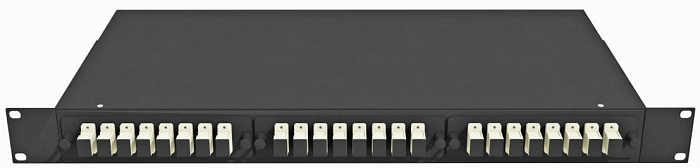 Кросс оптический стоечный  TopLAN КРС-Top-1U-24SC/U-OM2-BK 649020