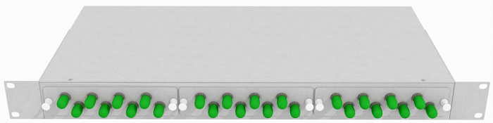 Кросс оптический стоечный  TopLAN КРС-Top-1U-24ST/A-OS2-GY 649021