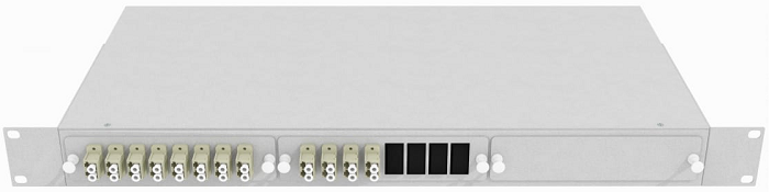 Кросс оптический стоечный  TopLAN КРС-Top-1U-24LC/U-OM2-GY 649013