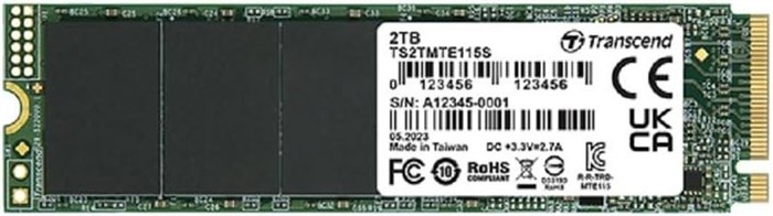 Накопитель SSD M.2 2280 Transcend TS2TMTE115S 2000 ГБ 1028726