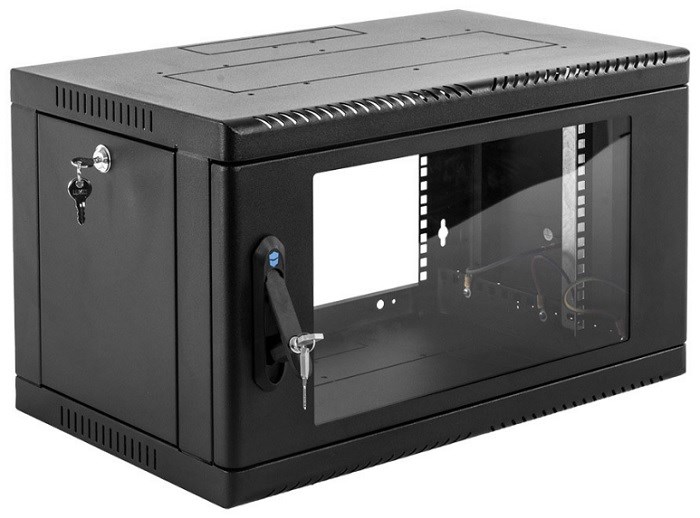 Шкаф настенный 19", 6U ЦМО ШРН-6.650-9005 1138737