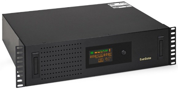 Источник бесперебойного питания  Exegate ServerRM UNL-1200.LCD.AVR.8C13.RJ.USB.1U 1163774