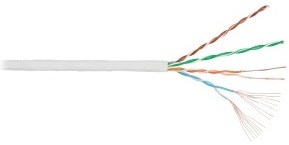 Кабель витая пара U/UTP 5e кат. 4 пары NIKOLAN NMC 1100C-GY 1177032