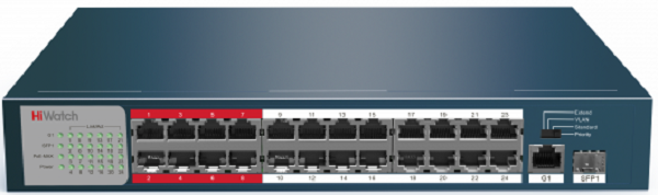 Коммутатор  HiWatch DS-S2624P(B) 818790