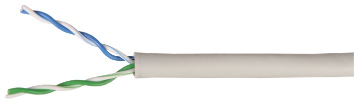 Кабель витая пара U/UTP 5e кат. 2 пары ITK LC1-C5E02-111 534643