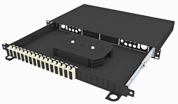 Кросс оптический стоечный  TopLAN КРСв-Top-1U-32SC/U-OM2-BK 649160