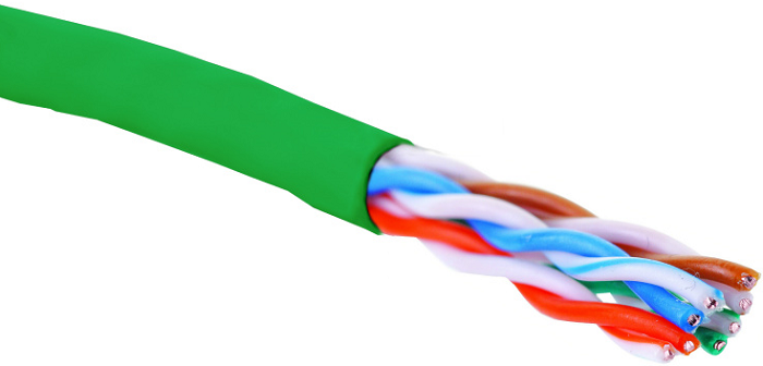 Кабель витая пара U/UTP 5e кат. 4 пары Eurolan 19C-U5-12GR-B305 875468