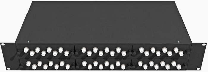 Кросс оптический стоечный  TopLAN КРС-Top-2U-48FC/U-OM2-BK 649065
