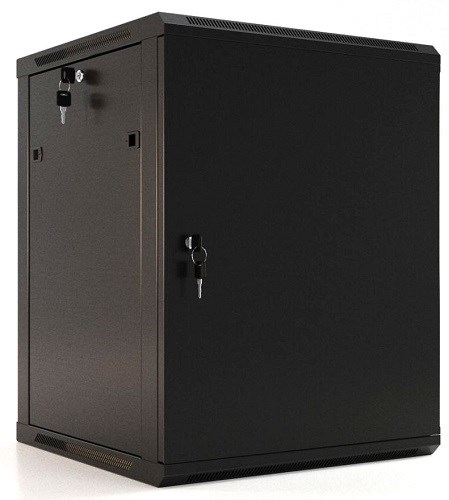 Шкаф настенный 19", 6U Hyperline TWB-0645-SR-RAL9004 590539