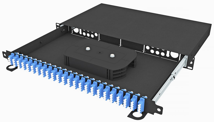 Кросс оптический стоечный  TopLAN КРСв-Top-1U-96LC/U-OS2-BK 649174