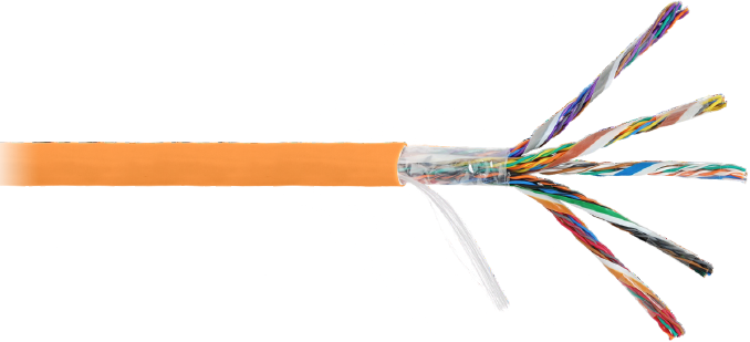 Кабель витая пара U/UTP 5 кат. 25 пар NIKOLAN NKL 5110C-OR 879269