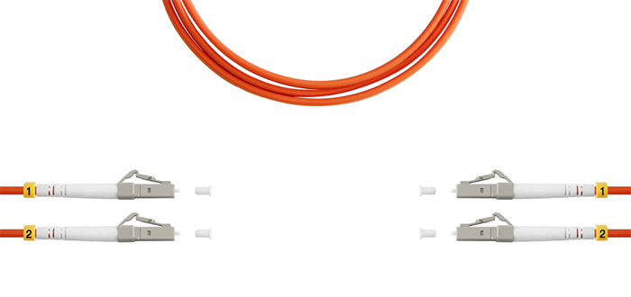 Патч-корд волоконно-оптический TELCORD ШОС-2x3.0-2LC/U(dx)-2LC/U(dx)-MM50-10м-LSZH-OR 1078567