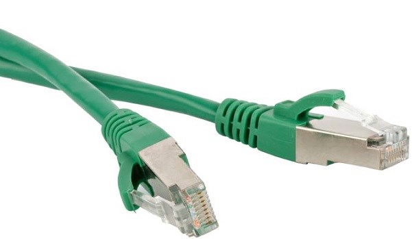 Кабель патч-корд F/UTP 5e кат. 5м Hyperline PC-LPM-STP-RJ45-RJ45-C5e-5M-LSZH-GN 753433